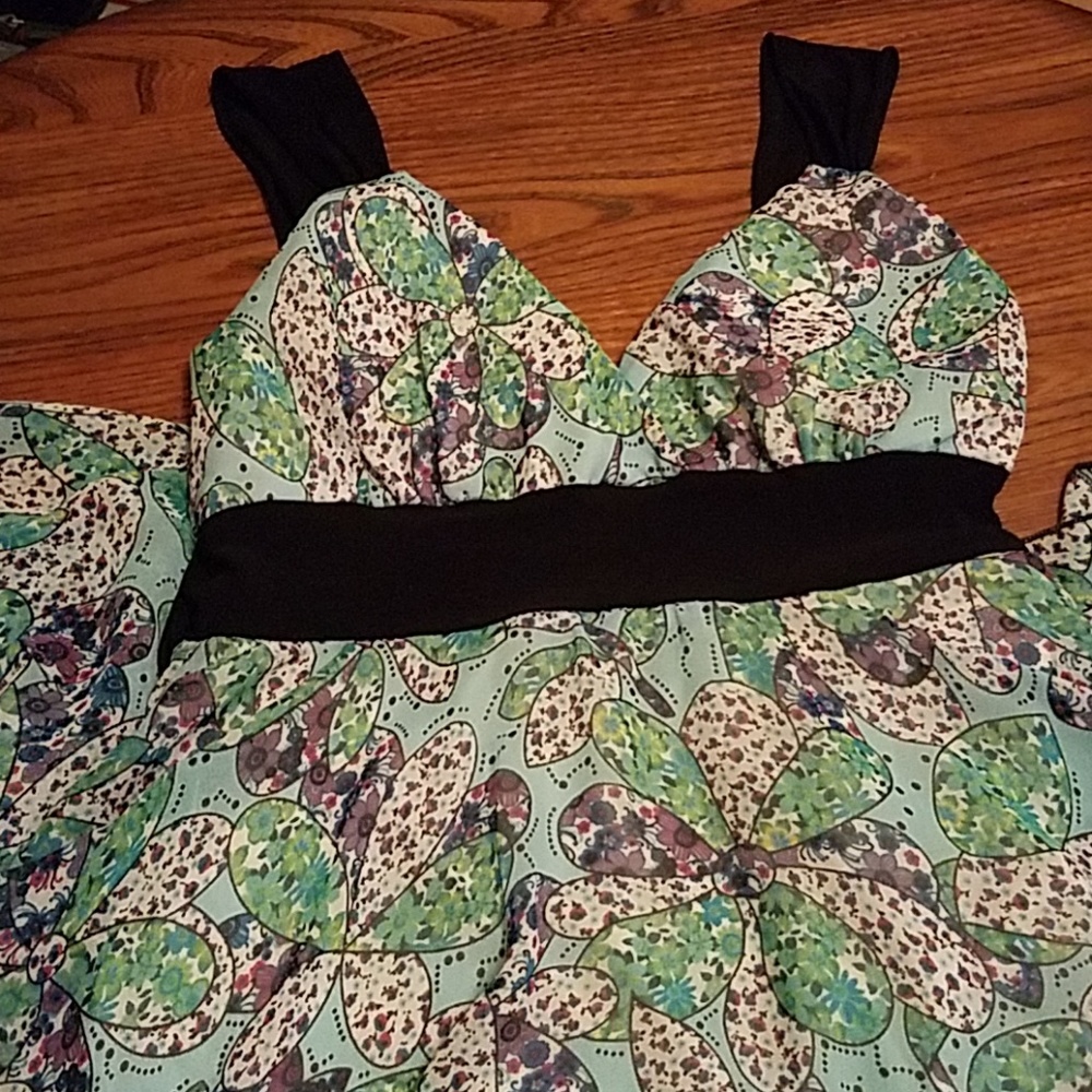 Floral chiffon dress